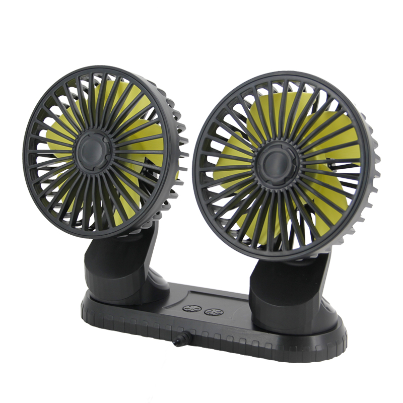F404 Double Heads Car Fan Universal USB Powered