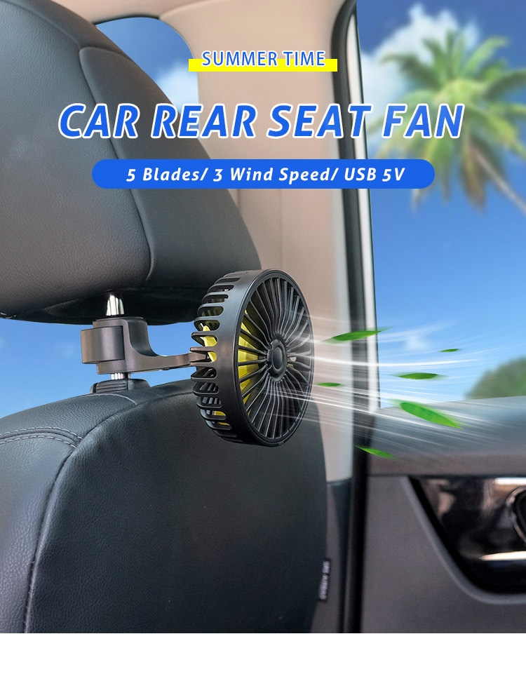 F407 USB Car Back Seat Fan for Rear Seat detail (1)29w