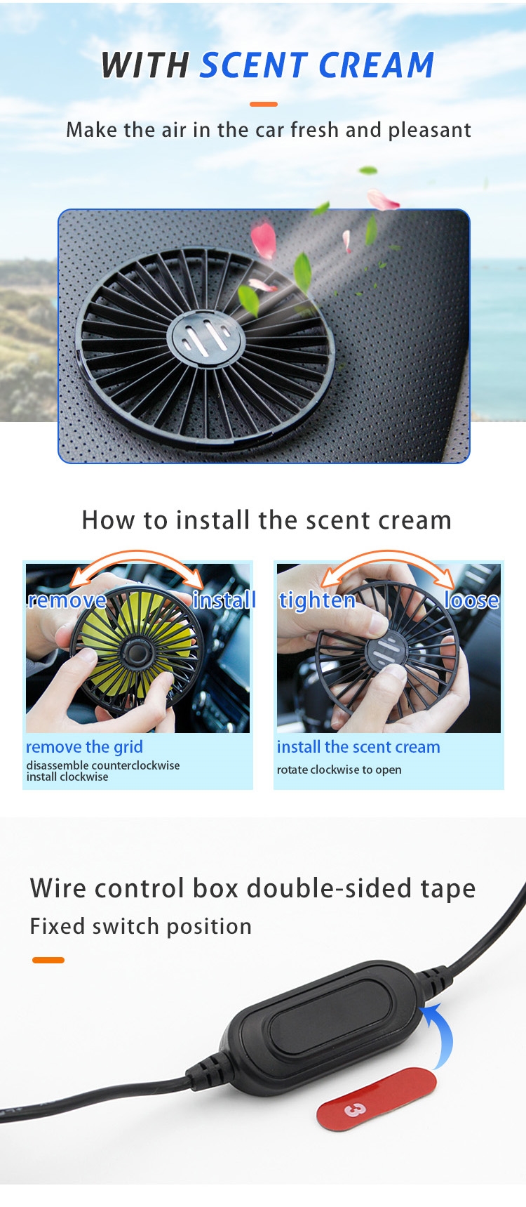 F407 USB Car Back Seat Fan for Rear Seat detail (6)frp