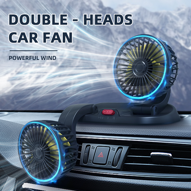 F410 Dashboard Double Heads Car Fan Amazon Best Seller
